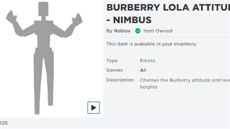 burberry lola attitude - nimbus